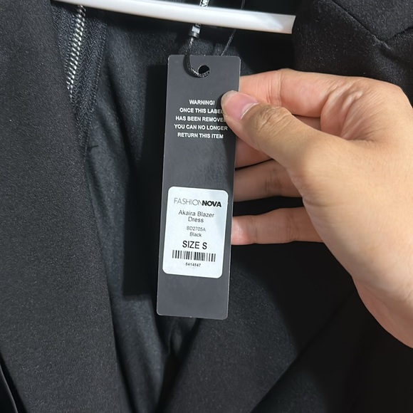 Fashion Nova Akaira Blazer Black Dress - Picture 4 of 4
